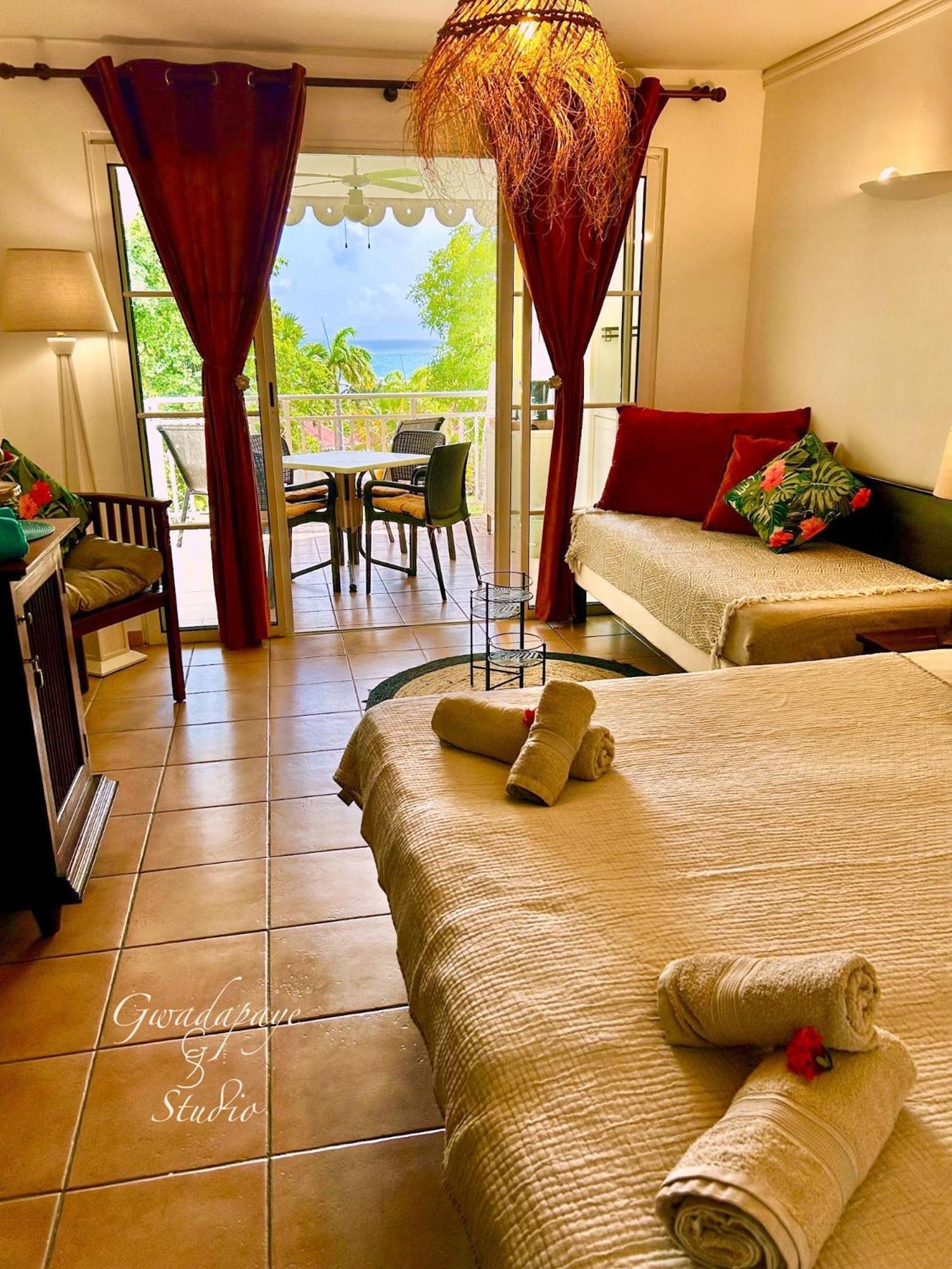 Vue Exclusive Mer Et Volcan, Village Vacances Avec Plage Et Piscine, Les Gwadastudios Sainte-Anne  Ngoại thất bức ảnh